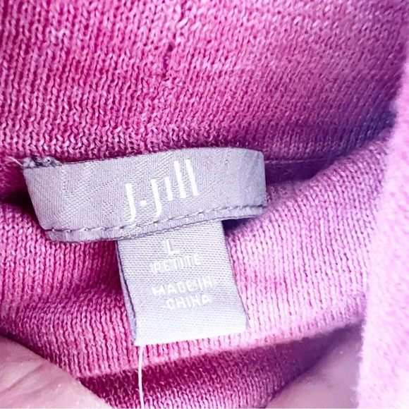 J Jill Rose Heather Pink Turtleneck Women’s‎ Size Large Petite Cozy Grandma New! - Picture 3 of 8